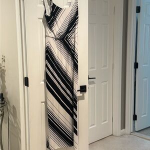 White House black market - Striped Maxi Dress